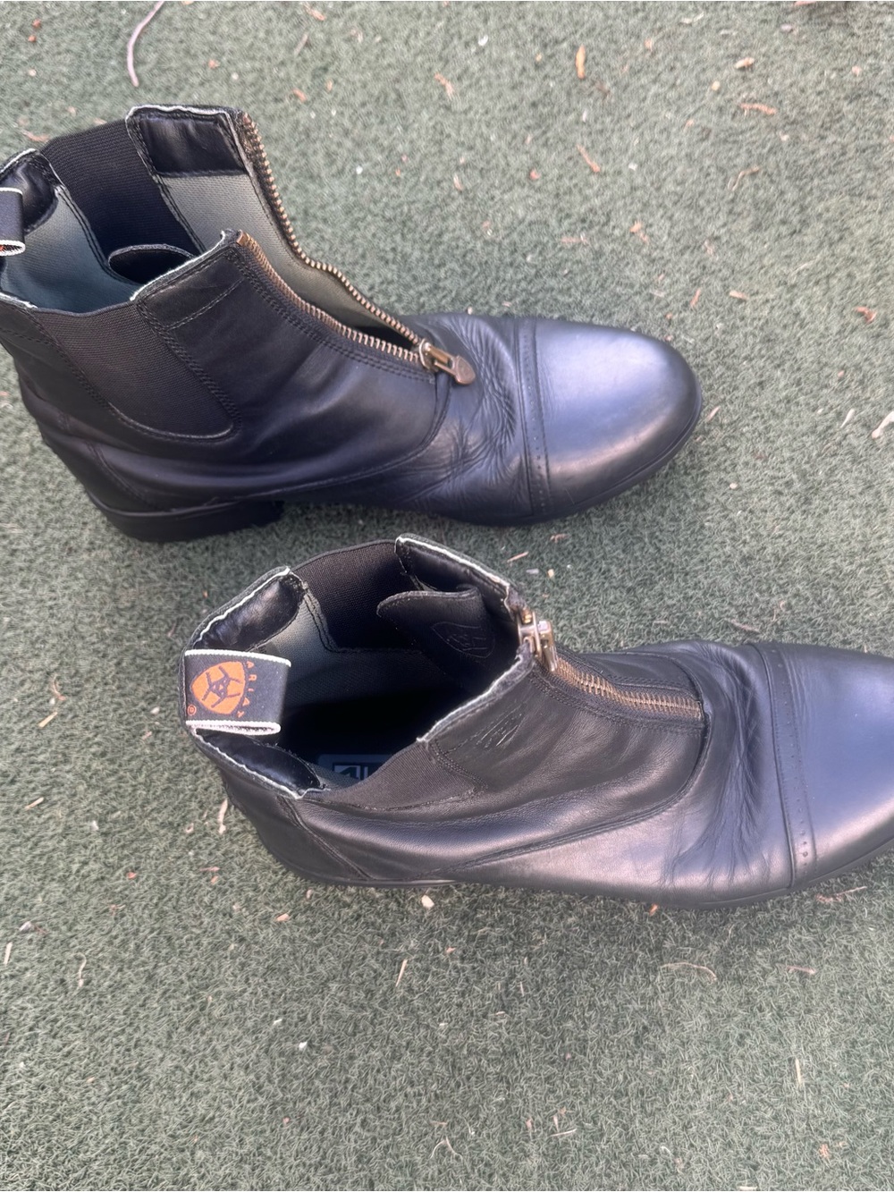 Ariat Women's Heritage III Zip Paddock Boots Black Leather Equestrian Size 11B - Picture 7 of 9